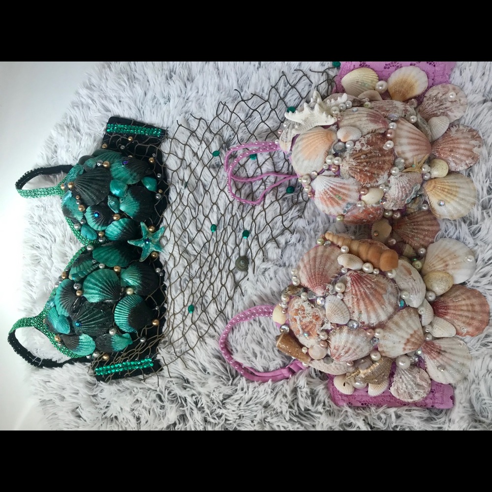2 mermaid bras